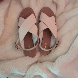 Blush sandals